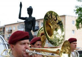 Panevėžyje pasitiktas paskutinysis misiją Kosove baigęs karių būrys - 1