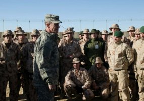 Lietuvos karių stovykloje Čagčarane lankėsi NATO tarptautinių pajėgų Afganistane vadas, misiją... - 3