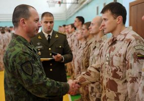 Rukloje pasitikti misiją Afganistane baigę Lietuvos kariai - 4