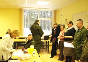 Generolo Adolfo Ramanausko kovinio rengimo centre surengta Kraujo donorų diena - 1