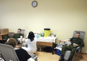 Generolo Adolfo Ramanausko kovinio rengimo centre surengta Kraujo donorų diena - 2