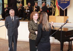 Apdovanoti geriausių mokinių tiriamųjų darbų apie karo aviaciją konkurso dalyviai  - 1