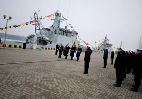 Klaipėdoje – naujojo Karinių jūrų pajėgų patrulinio laivo P14 inauguracijos ir vardo suteikimo... - 1