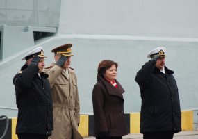 Klaipėdoje – naujojo Karinių jūrų pajėgų patrulinio laivo P14 inauguracijos ir vardo suteikimo... - 2