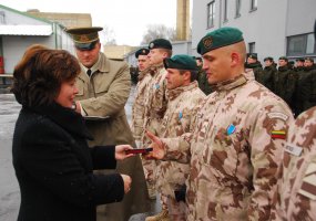 Troops of National Support Element met after mission in Afghanistan  - 1