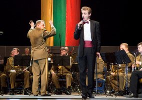 Lietuvos kariuomenės orkestras antrą kartą tapo visišku Lietuvos pučiamųjų instrumentų orkestrų... - 3