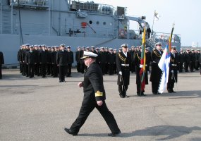Karo laivų flotilėje inauguruotas naujasis Lietuvos karinių jūrų pajėgų vadas - 2