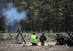Algirdo bataliono kariai tobulino šaudymo iš minosvaidžių, netiesioginės ugnies iškvietimo ir... - 3