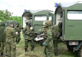 Tęsiamos bendros Karo medicinos tarnybos ir Inžinerijos bataliono karių lauko pratybos - 6