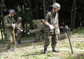 Išminavimo kuopos kariai dalyvauja taktinėse pratybose - 1