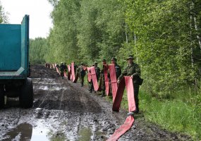   Šiaulių r. vyko bendros karių ir Priešgaisrinės apsaugos ir gelbėjimo tarnybos  pratybos - 3