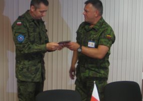 ES kovinės grupės vadas brg. gen. S. Wojciechowskis tęsia vizitą Lietuvoje: lankėsi brigadoje... - 1