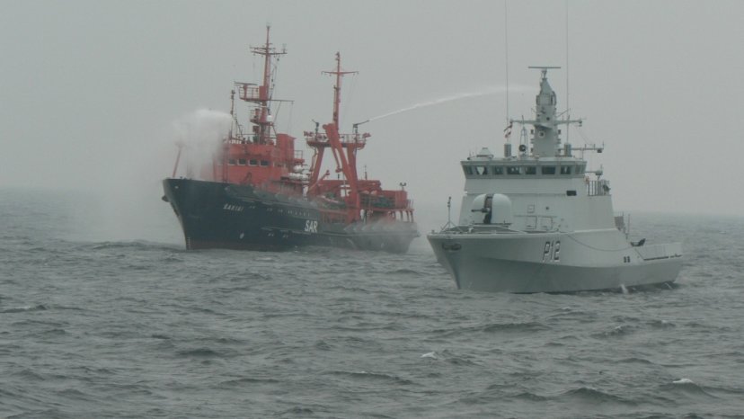 Vyksta Karinių jūrų pajėgų karo laivų flotilės mokymai