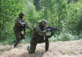 Karaliaus Mindaugo batalione - Sunkiosios ginkluotės kuopos karių pratybos - 1