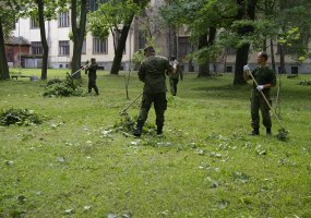 Karo medikai tvarkė audros padarinius Karo medicinos tarnybos parke - 3