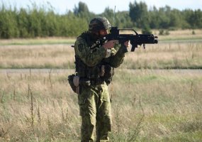 Rengdamiesi misijai Afganistane PAG-12 pamainos kariai dalyvauja lauko taktinėse pratybose - 5