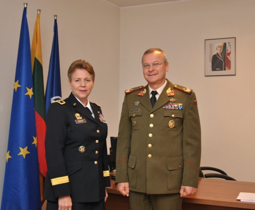  Jungtiniame štabe lankėsi JAV Pensilvanijos valstijos Nacionalinės gvardijos vadė generolė...