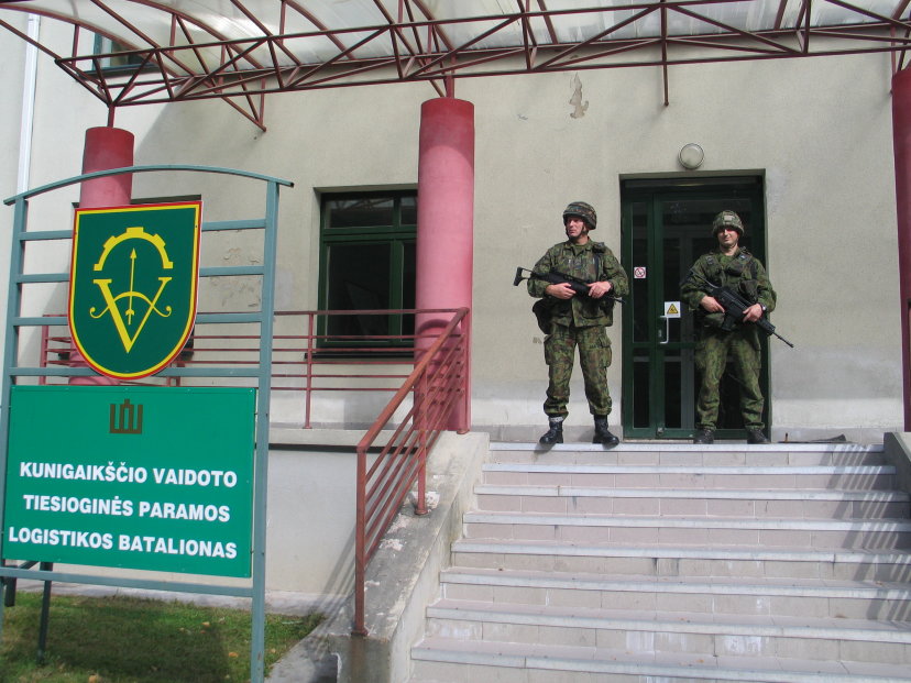Vaidoto batalione buvo tikrinamas karių pasirengimas veikti aukštesnio budrumo sąlygomis