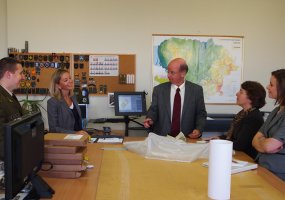 Representatives of National Geospatial-Intelligence Agency paid a visit to Military Cartography... - 2