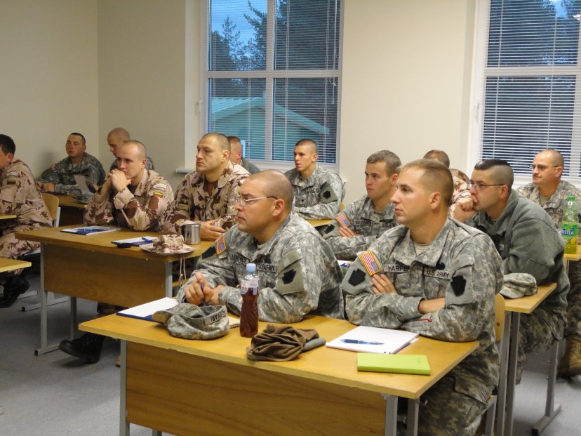 Lithuanian and US soldiers began joint training for ISAF mission in Lithuania 