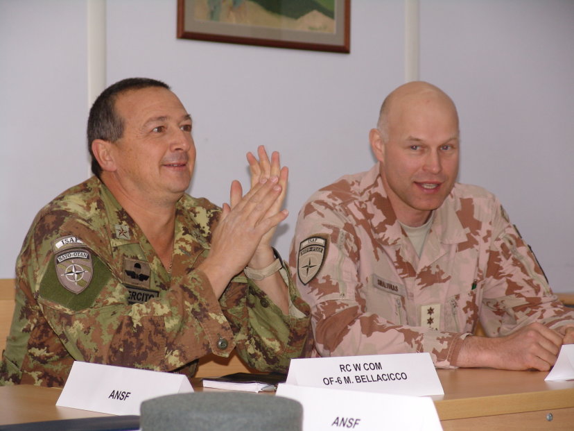 The new Commander of ISAF Regional Command West visited Ghor province
