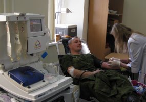 Minėdami Lietuvos kariuomenės dieną brigados kariai pasikvietė moksleivių, dalyvavo donorystės... - 6