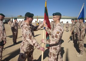 The 12th rotation of the Lithuanian-led Chaghcharan PRT and Police Operational Mentoring and... - 1