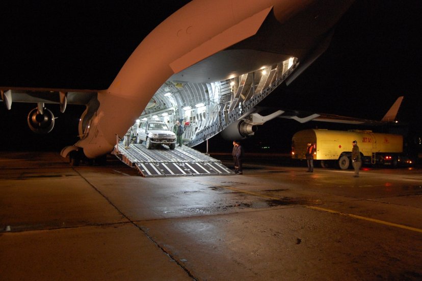 Cargo brought from Afghanistan to Lithuania onboard C-17