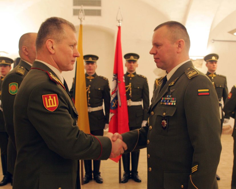 Lietuvos kariuomenės vyriausiasis puskarininkis - seržantas majoras A. Birbalas 