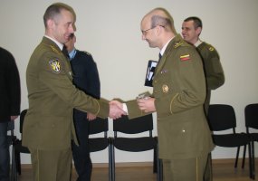 Tarnybą Logistikos valdyboje baigė vyriausiasis puskarininkis srž. mjr. D. Masiulis  - 1