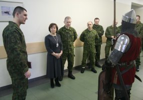 Gedimino štabo batalione lankėsi ministrė ir kariuomenės vadas  - 3