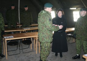 Gedimino štabo batalione lankėsi ministrė ir kariuomenės vadas  - 4