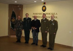 Lietuvos kariuomenės vyriausiasis puskarininkis susitiko su Pasieniečių mokyklos kursantais - 1