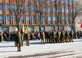 Sausumos pajėgų kariai dalyvavo įvairiuose Lietuvos valstybės atkūrimo dienos minėjimo... - 3