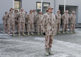 Vilniuje sutikti iš tarptautinės misijos Afganistane grįžę Nacionalinio paramos elemento kariai - 5