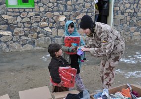 Peacekeepers delivered donation from Lithuania to children in Chaghcharan - 3