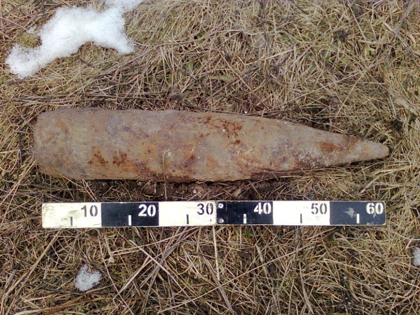 Kariuomenės išminuotojai sunaikino Klaipėdos r. rastą II pasaulinio karo artilerijos sviedinį