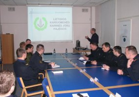 Karinėse jūrų pajėgose lankėsi Lietuvos kariuomenės vyriausiasis puskarininkis - 1