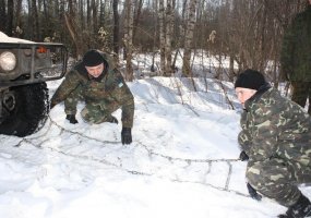 Kazlų Rudos poligone vyko HMMWV vairuotojo kursas misijai Afganistane besiruošiantiems Ukrainos... - 1