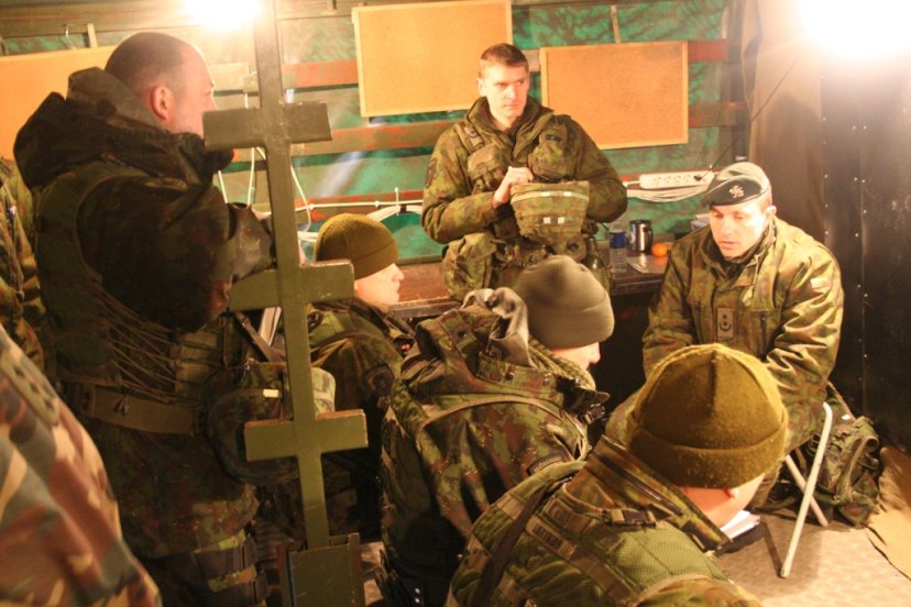 Birutės batalione - štabo ir padalinių valdymo grupių mokymai „Pajudėję ledai 2011