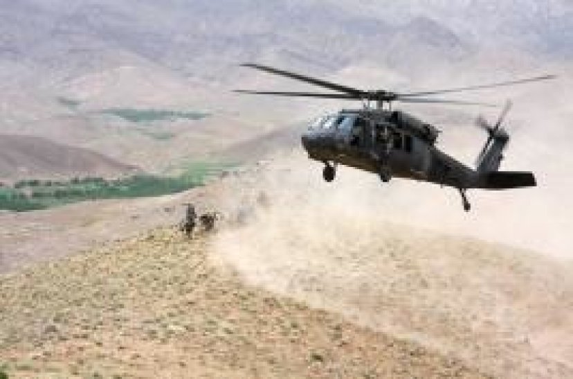 Lithuanian Special Operations troops in Afghanistan airlifted civilians injured by hostile fire