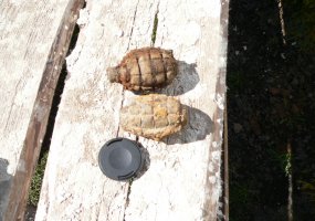 Kariuomenės išminuotojai sunaikino Vilkaviškio rajone rastus II pasaulinio karo laikų sprogmenis - 1