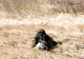 Motorizuotosios pėstininkų brigados „Geležinis Vilkas“ žvalgų  nusileidimo iš sraigtasparnio ir... - 6