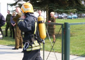 KASP Panevėžio rinktinės kariai mokėsi reaguoti į  gaisro pavojų  - 4