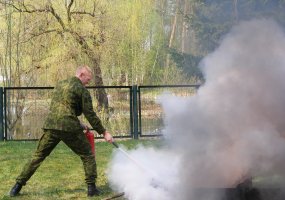 KASP Panevėžio rinktinės kariai mokėsi reaguoti į  gaisro pavojų  - 5