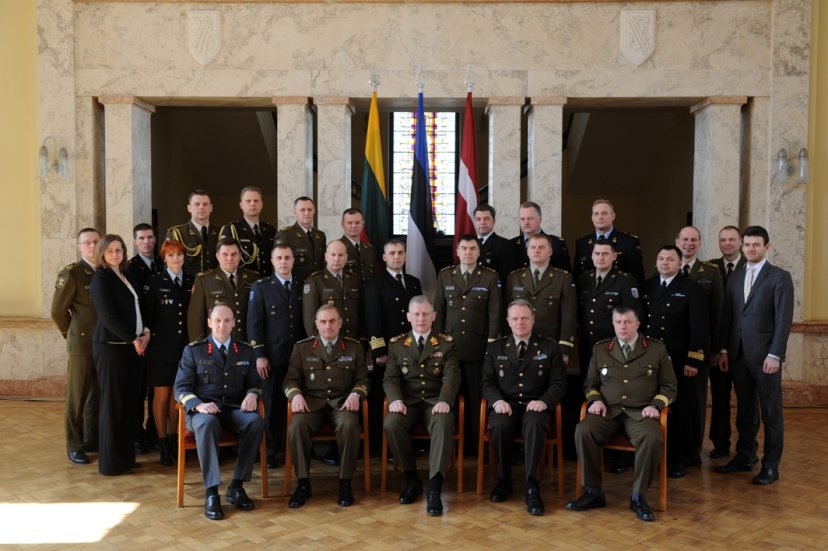 Trijų Baltijos valstybių kariuomenių vadai susipažino su Kauno karininkų ramove