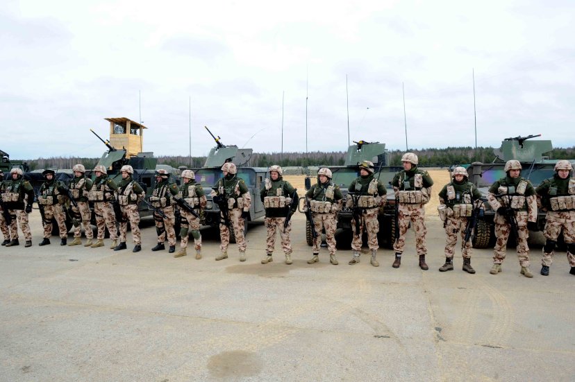 Deployment ceremony for Lithuanian peacekeepers before the mission in Afghanistan held in Panevėžys 