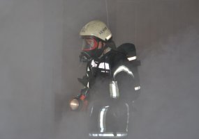 Jungtiniame štabe vyko gaisro gesinimo ir žmonių evakavimo pratybos - 2