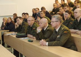 Karo akademijoje vyko Lietuvos karinio atstovo prie NATO ir ES paskaita - 1