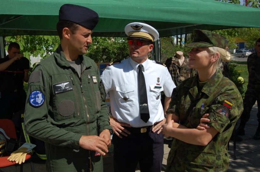 French Air Contingent conducting the Baltic Air Policing mission joined celebration of Europe Day...